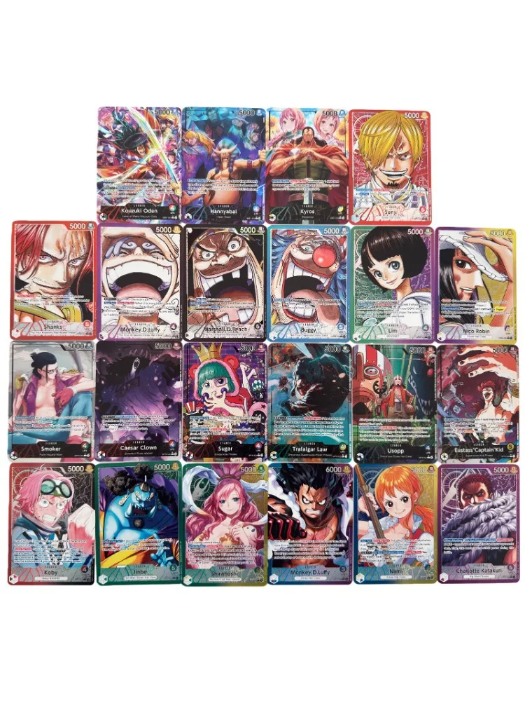 Anime Een Stuk OPCG Engels Leider Replica OP09 OP10 OP11 Nami Luffy Koby Usopp Teach Shanks Sanji Game Anime Collectie Kaarten - afbeelding 2