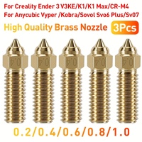 K1 / K1 MAX Nozzle for Ender 3 V3 KE / CR-M4 / CR 10 SE High Quality Brass Nozzles Upgrade Printing Speed 3D Printer Accessories