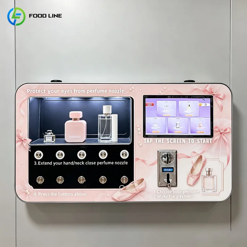 Automatic Perfume Dispenser Machine Wall Mounted Mini Scent Spray Vending Solution For Retail Customized