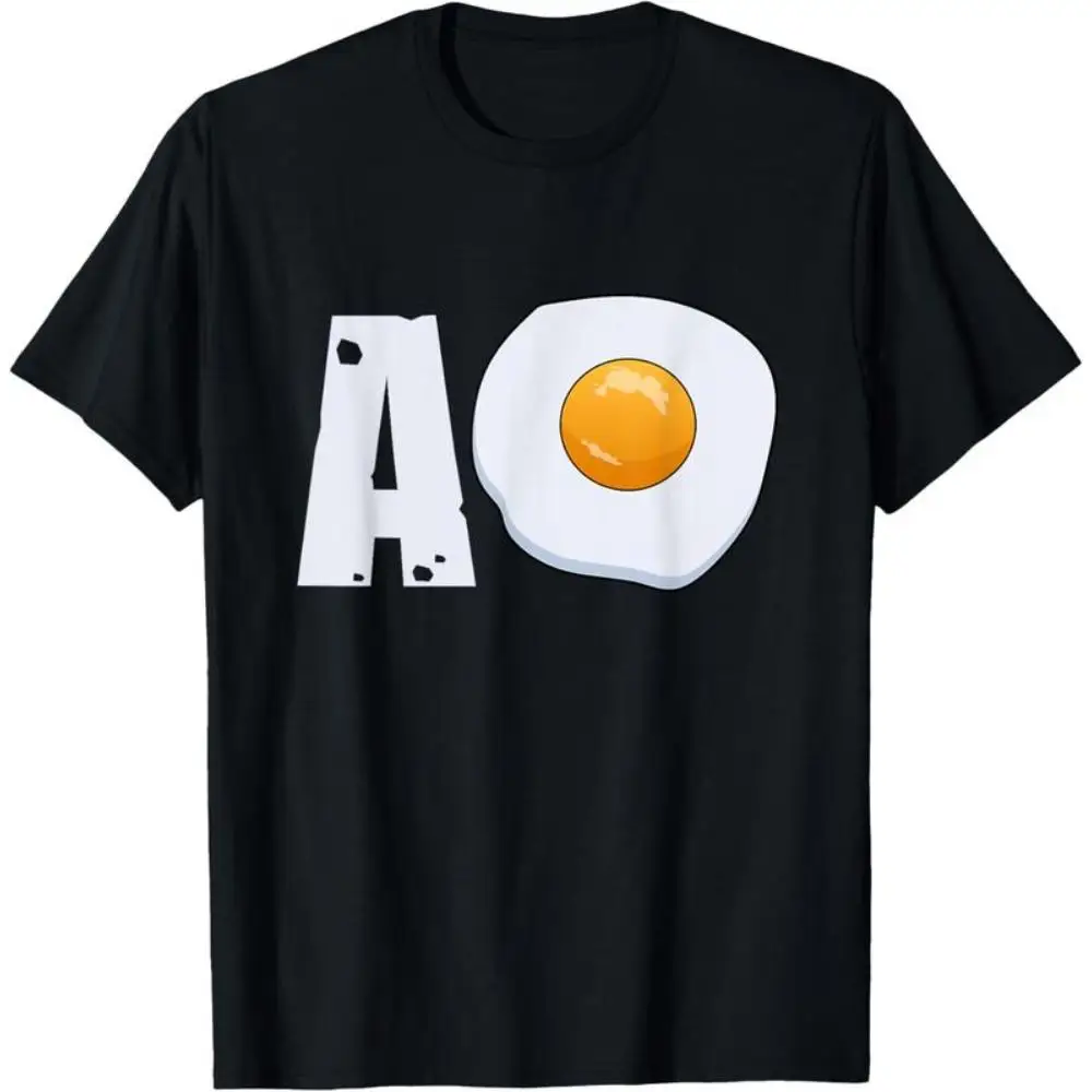 

Funny Fried Egg T-shirt Women Men AO Graphic Tee Cute Egg Lover Gifts Breakfast Humor Tops Casual T-shirt