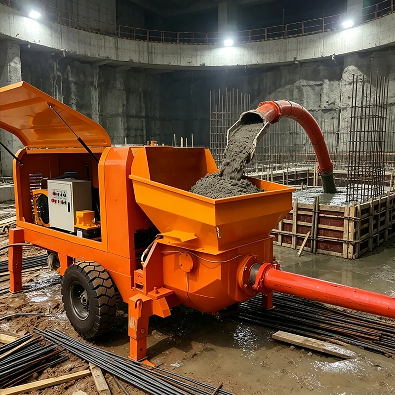 Heavy‑Duty Hydraulic Concrete Trailer Pump High Output Concrete Line Pump for Civil Engineering Work