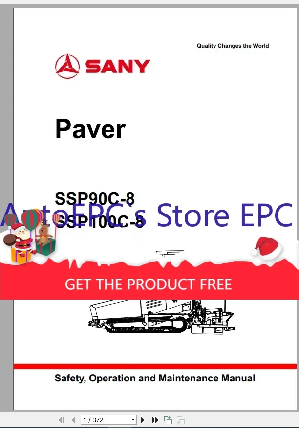 

AutoEPC SANY Machinery 2,95 ГБ Руководство по эксплуатации и обслуживанию, руководство по деталью, схема электрических и гидравлических схем