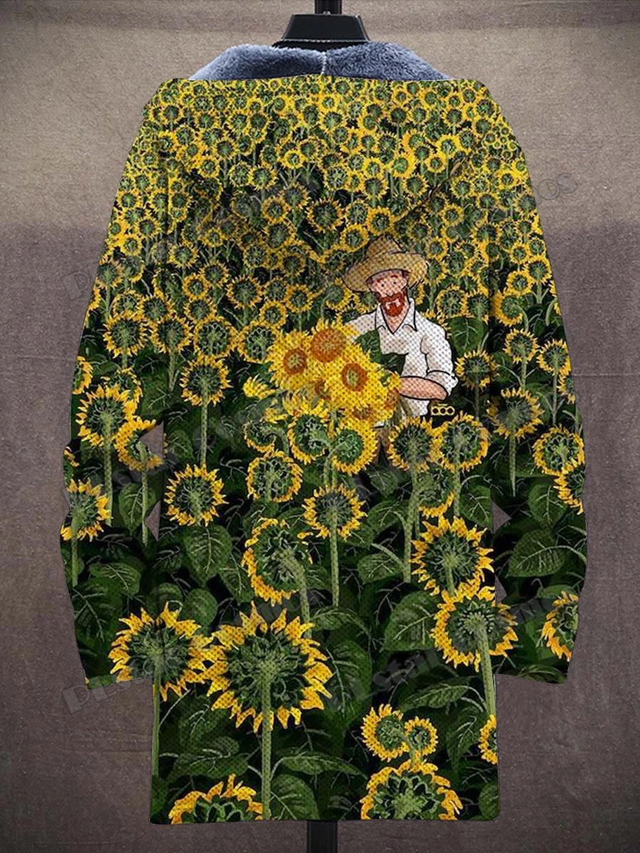 Oil Painting & Sunflower Art Pattern 3D Printed Men's Fashion