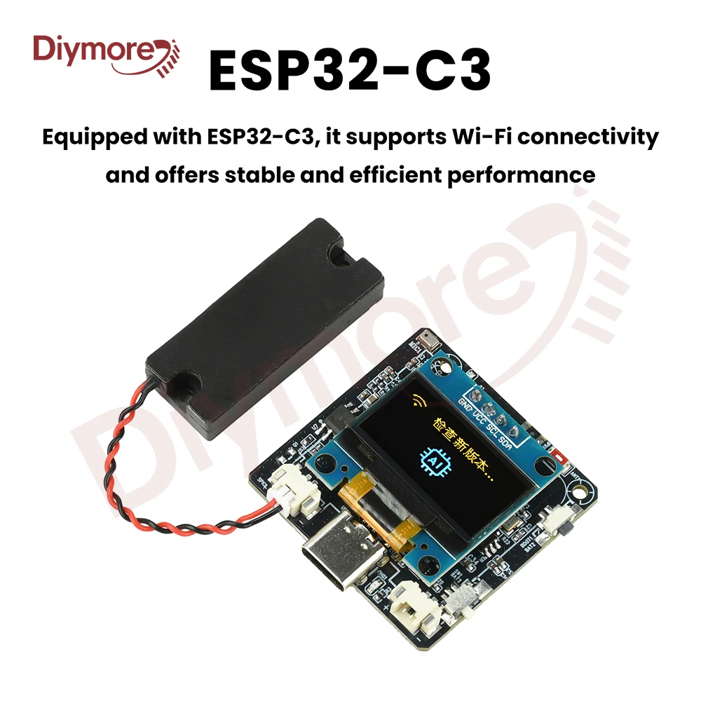 ESP32-C3 0.96 Inch Screen Development Board Ai Dialogue Voice Module Supports Integration With Xiaozhi/Deepsek/Doubao Models