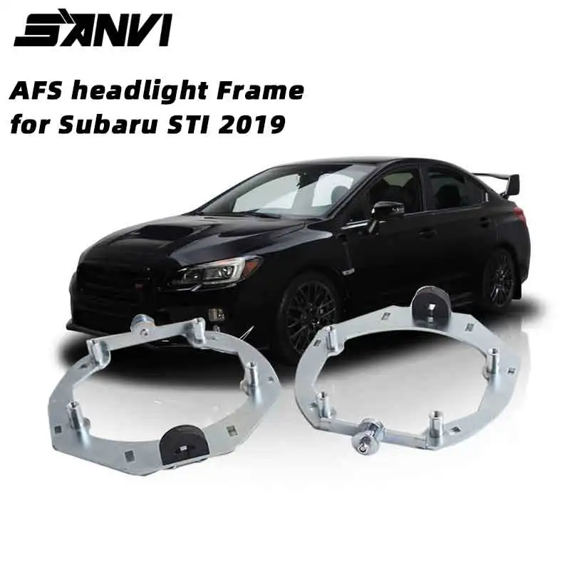 SANVI 2PCS AFS Headlight Framework for Subaru STI 2019 Headlight Upgrade Hella 3r G5 Projector Lense Decoder Canbus Decoder