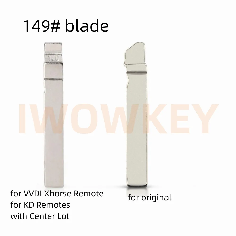 10 قطعة أصلية 149 #    شفرة المفتاح عن بعد HU162T # 149 KD VVDI Uncut Flip Blank لجهاز التحكم عن بعد VVDI / أجهزة التحكم عن بعد KD مع مجموعة مركزية