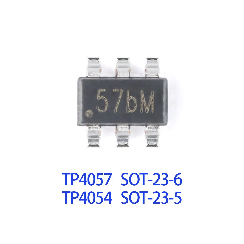 10PCS TP4057 SOT23-6 TP4054 SOT23-5 IC Chip