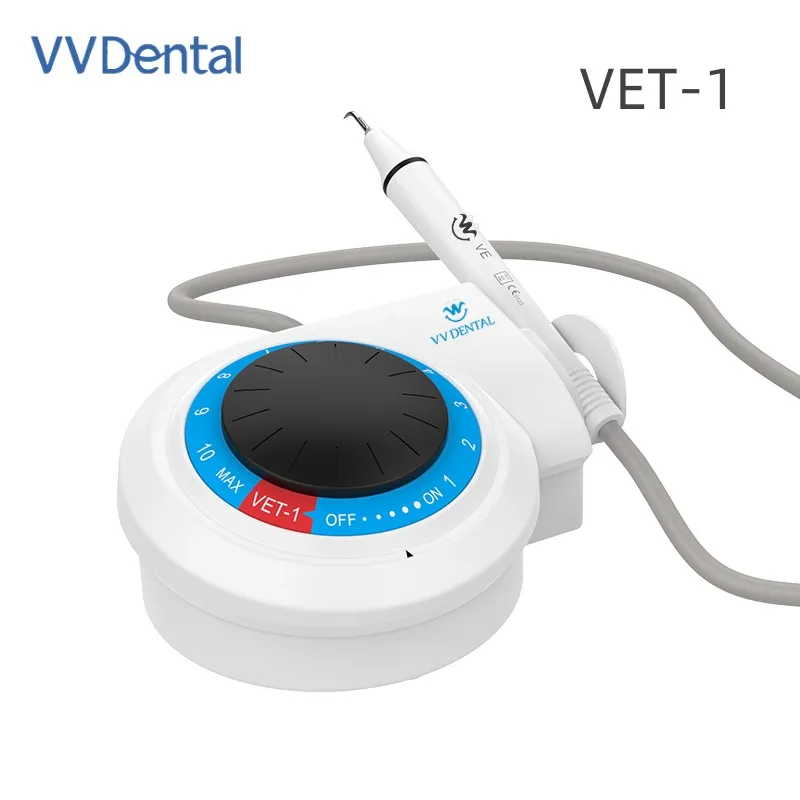 

VVDental VET-1 Ultrasonic Dental Scaler Oral Cleaning Whitening Dentistry Perio Scaling With Handpiece 5 Tips Materiale Tools