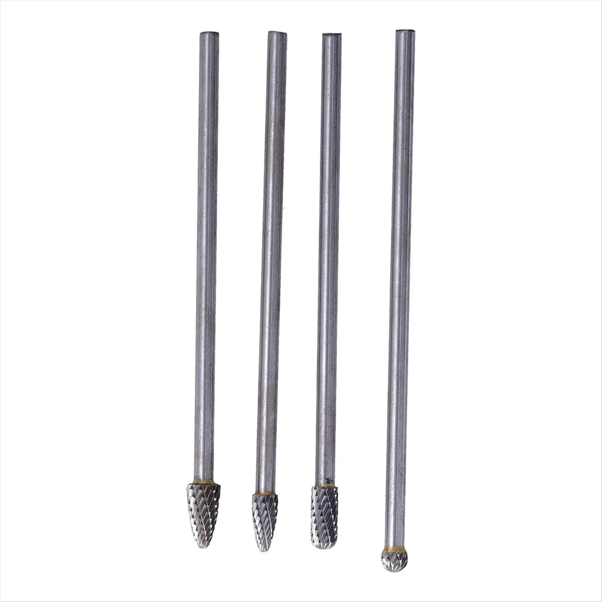 DT35BG Rotary File Long Steel,Rotary Burr Set with 6mm Shank for Woodworking Carving Engraving Polishing Drilling