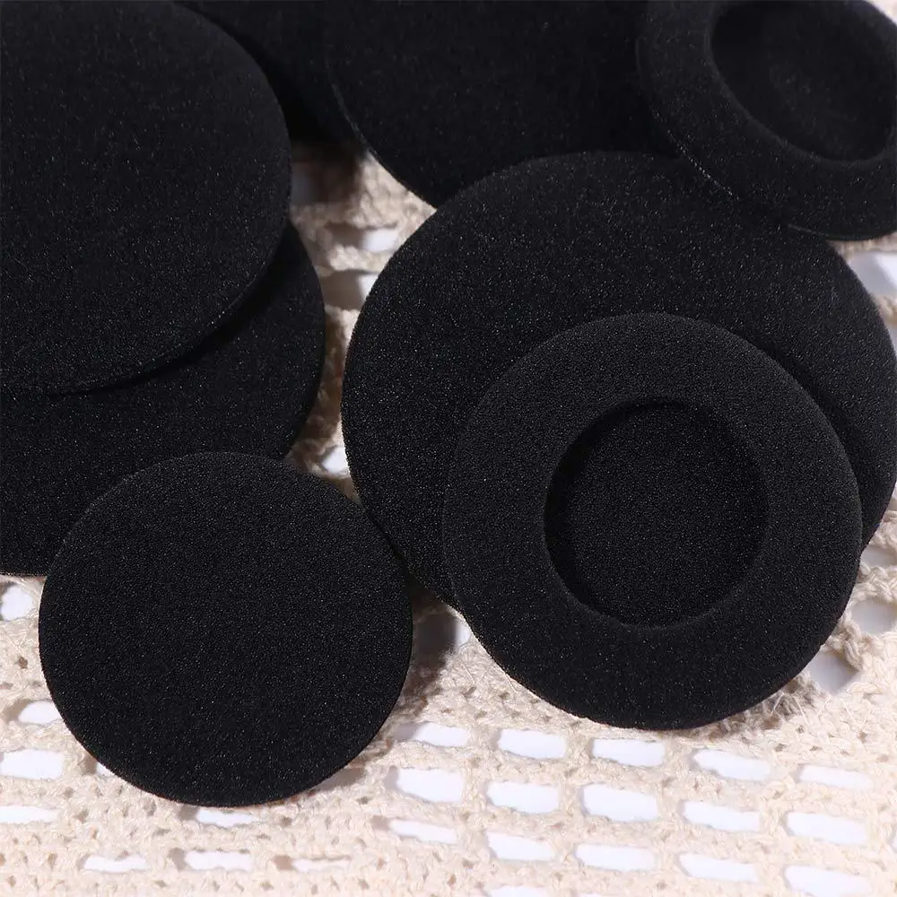 35mm 40mm 45mm Sponge Covers Headset Cap 50mm 55mm 60mm 65mm Ear Pad Sponge Earplugs Cap Headphone Foam Pad Foam Ear Pads