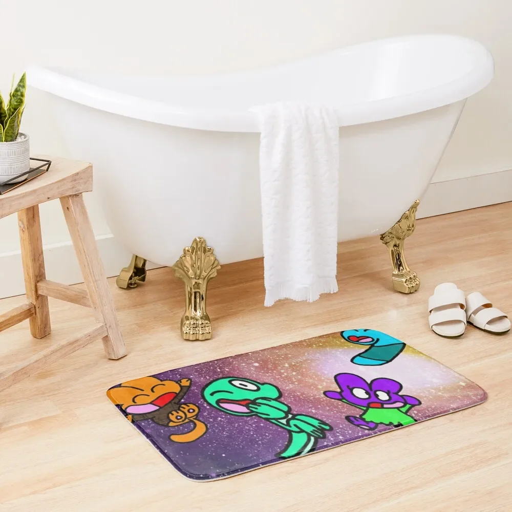 

Frise in space Bath Mat Set For Bathroom Rooms Non-Slip And Washable Kitchen Mat