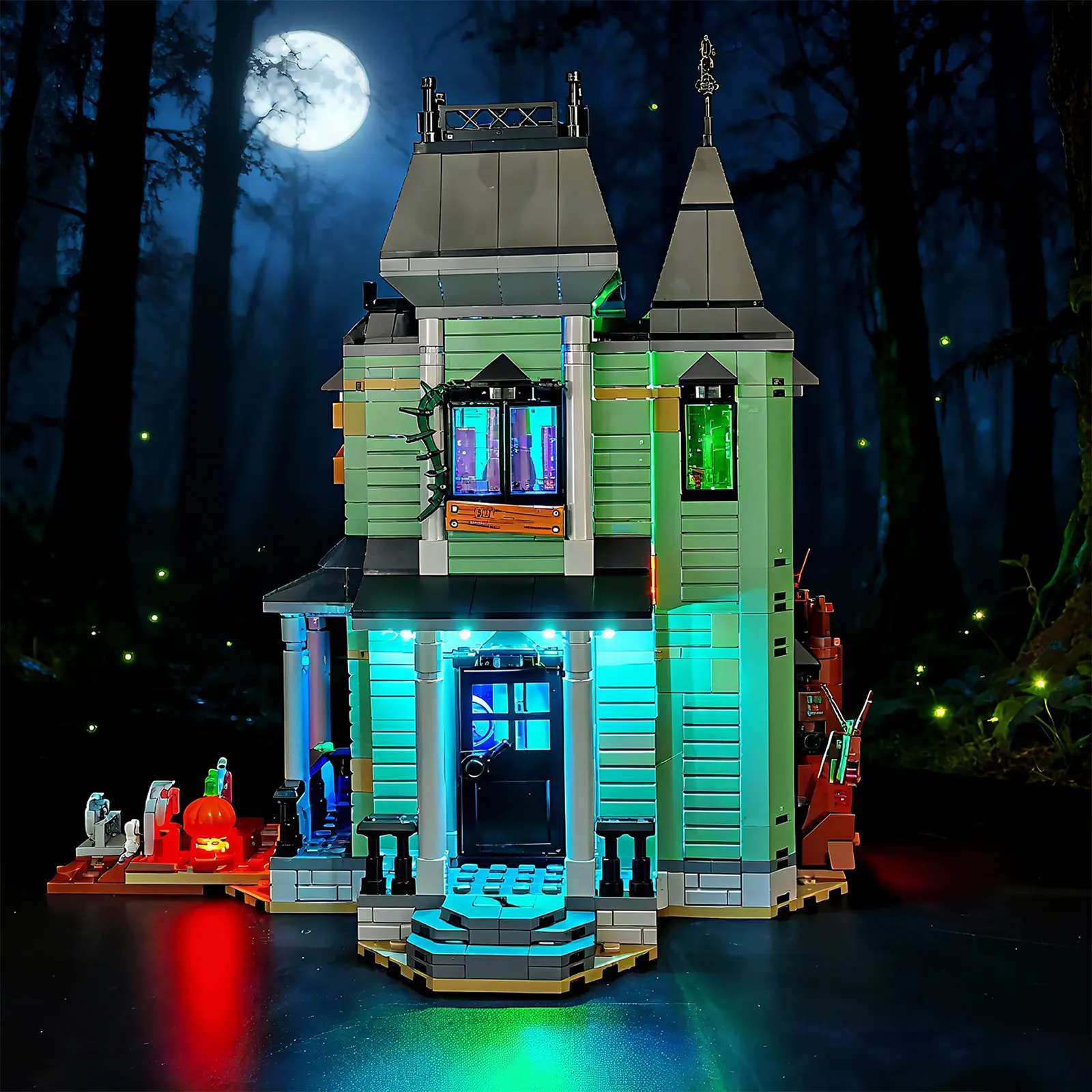 

Комплект светодиодного освещения LYBMTWF, совместимый с Lego 31167, зданием особняка с привидениями (не включает модели кирпичей)