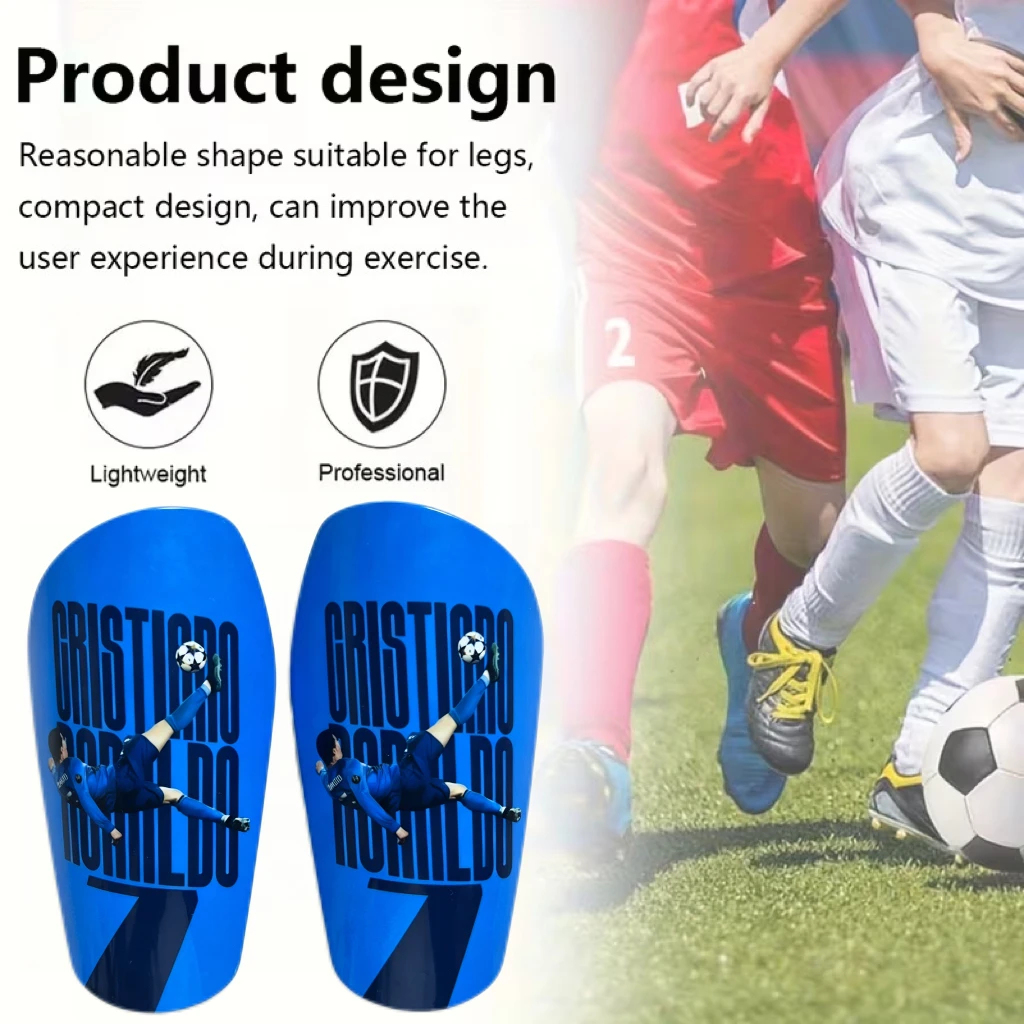 [Professional Shin Guards] Lightweight Professional Soccer Training Shin Guards, 1 Pair | Impact Reduction Buffer Protective Equ