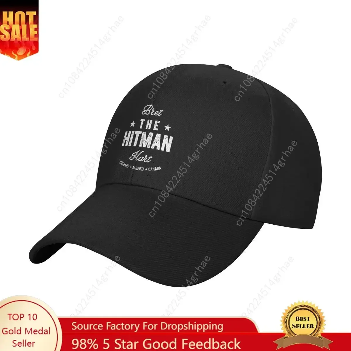

Bret The Hitman Hart Vintage Fight Durable for All Seasons Men's Hats Women's Cap Summer 2025