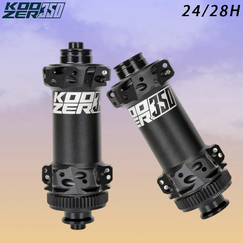 

KOOZER 350 24H 28 hole Front Bicycle Hub Center Lock Straight Pull Bicycle Hub 5x100 5x135 12x100 12x142mm Bicycle Accessories