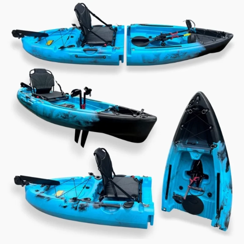 Fin pedal kayak, hard kayak, two sections, three sections, single person, double person, split canoe, spliced type