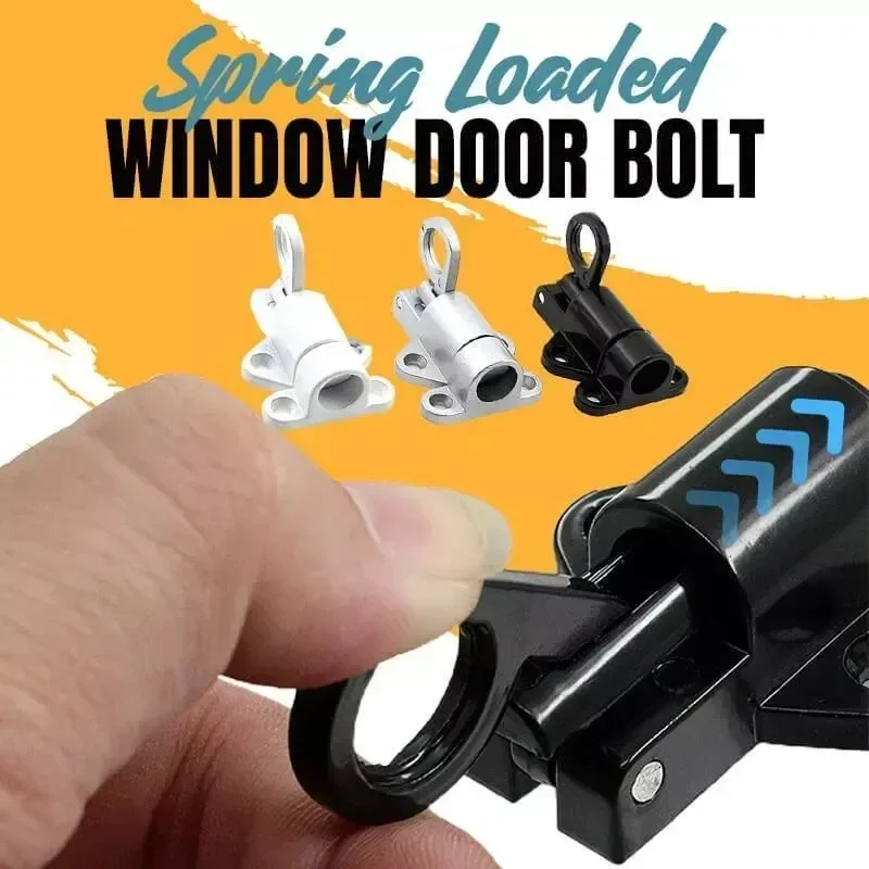 1/2PCS Solid Aluminum Alloy Aircraft Style Spring Latch Door and Window Automatic Locking Latch Door Bolt Window Latch Anti-rust