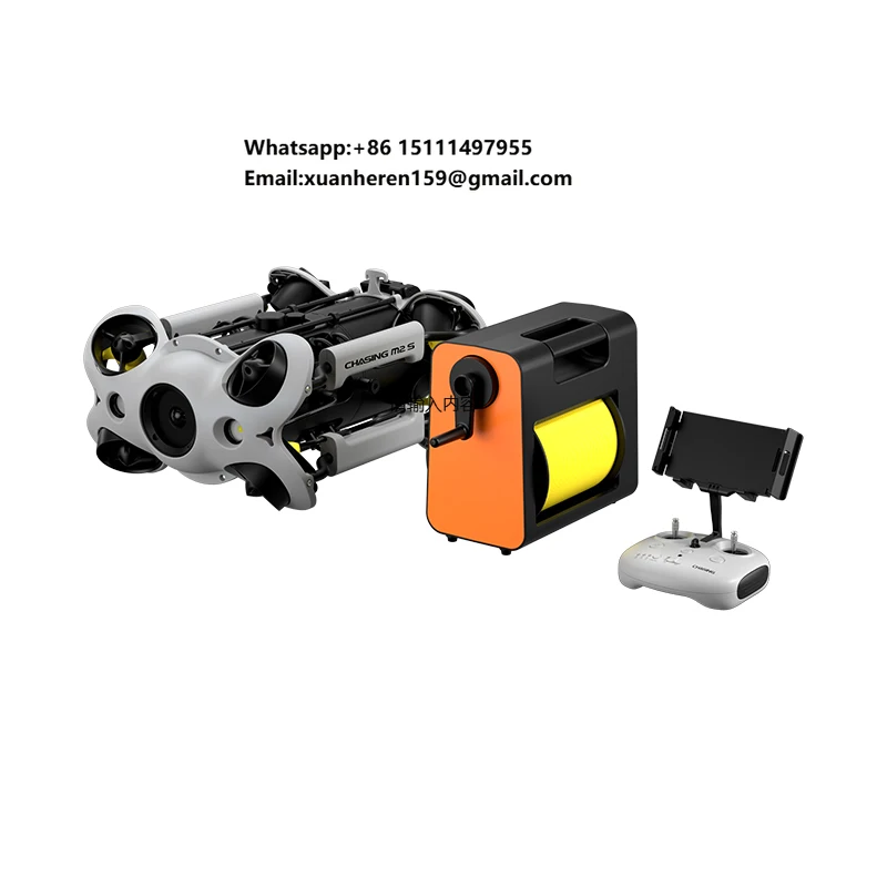 Chasing M2 S 200M Underwater Dron ROV with a 4K UHD Professional Diving Equipment