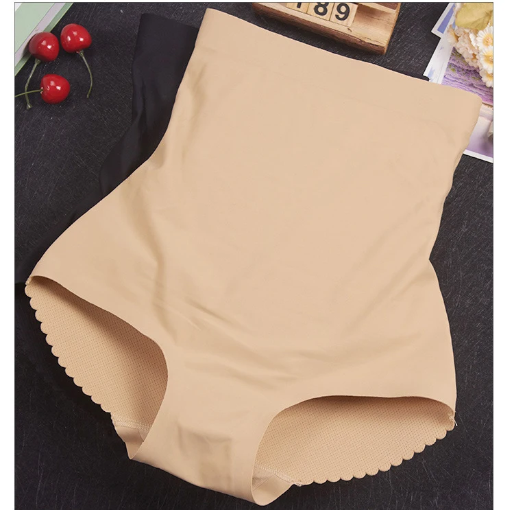 Women's High Waist Seamless Padded Briefs Tummy Control Butt Lift Hip Up Shaper Underwear