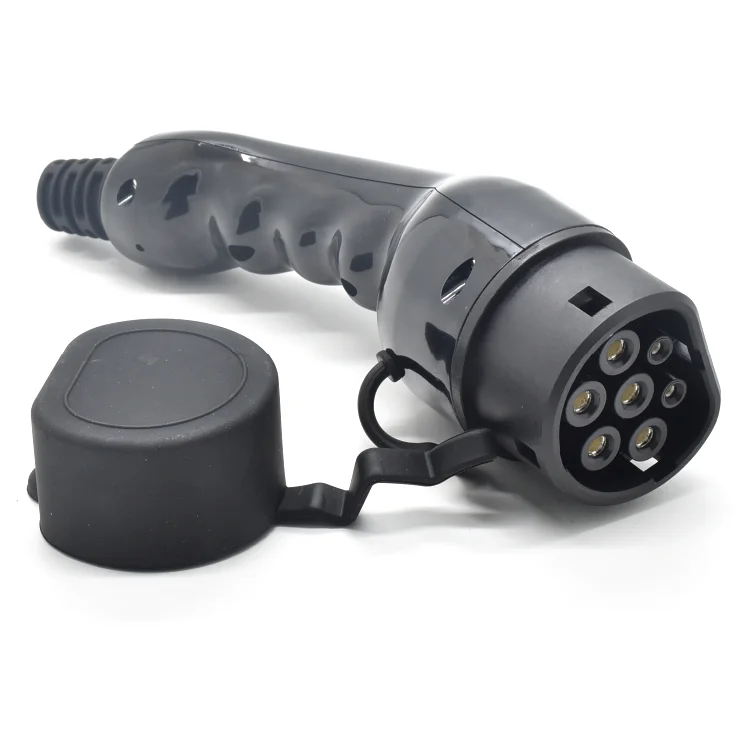 Performance 32A AC Type 2 Black Copper Charging Plug Vehicle Terminals Charger Connector