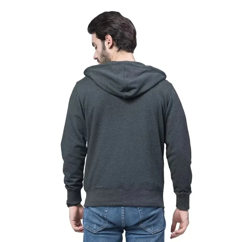 New Zipper Hooded Loose Tide Brand Sweater Spot Wholesale Can Print LOGO Text Men's Street Wear Casual Sweatshirt