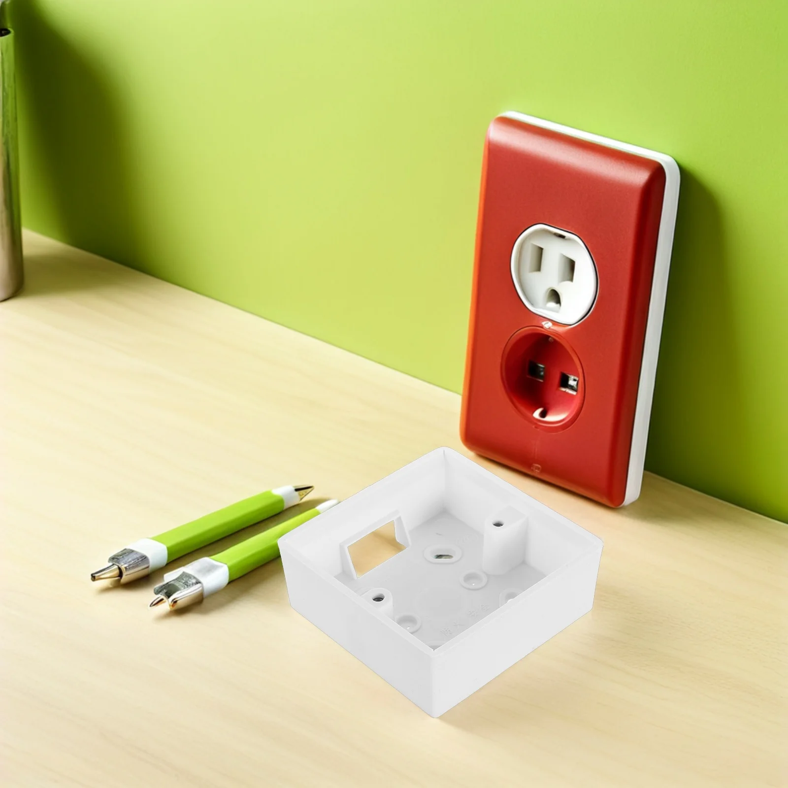 

12 шт. одинарная встраиваемая пылезащищенная настенная коробка 86 типа для выключателей и розеток, огнестойкая, для скрытого монтажа