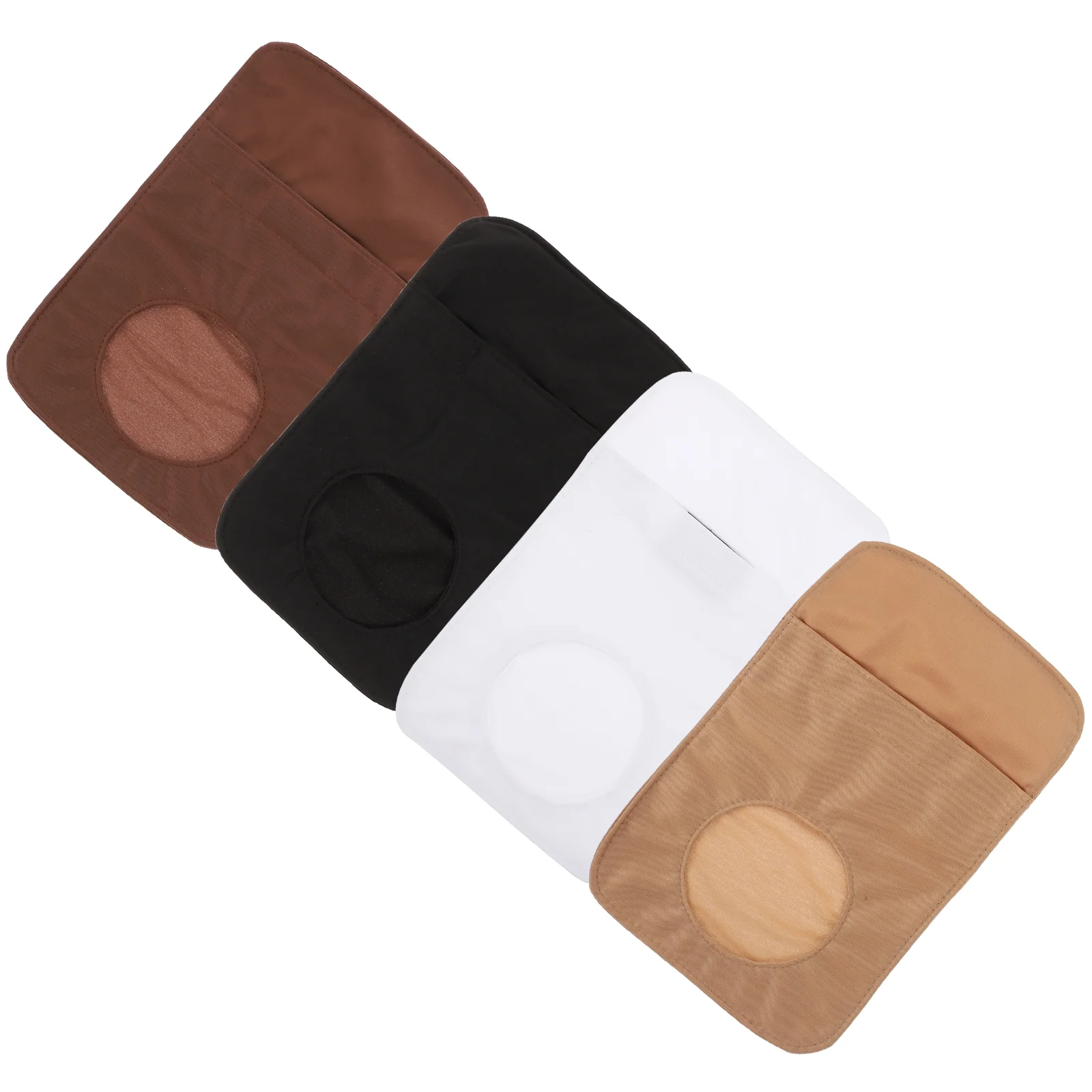 

4 Pcs Ostomy Bag Cover Colostomy Shade Supplies Pouch Covers Shades High-quality Stretch Fabric Shading