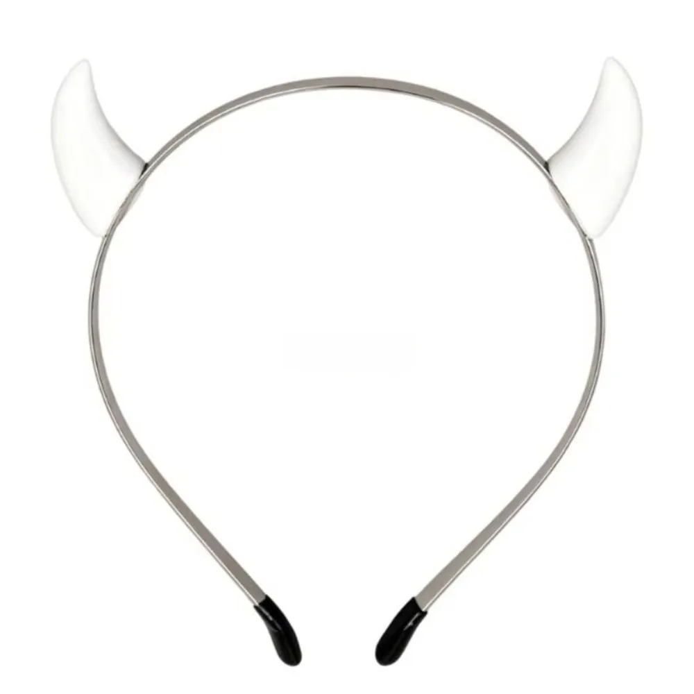 Hair Accessories Animal Devil Horn Hairband Resin Non-slip Ox Horn Hair Clips Glossy Lightweight Anime Headband Photo Props