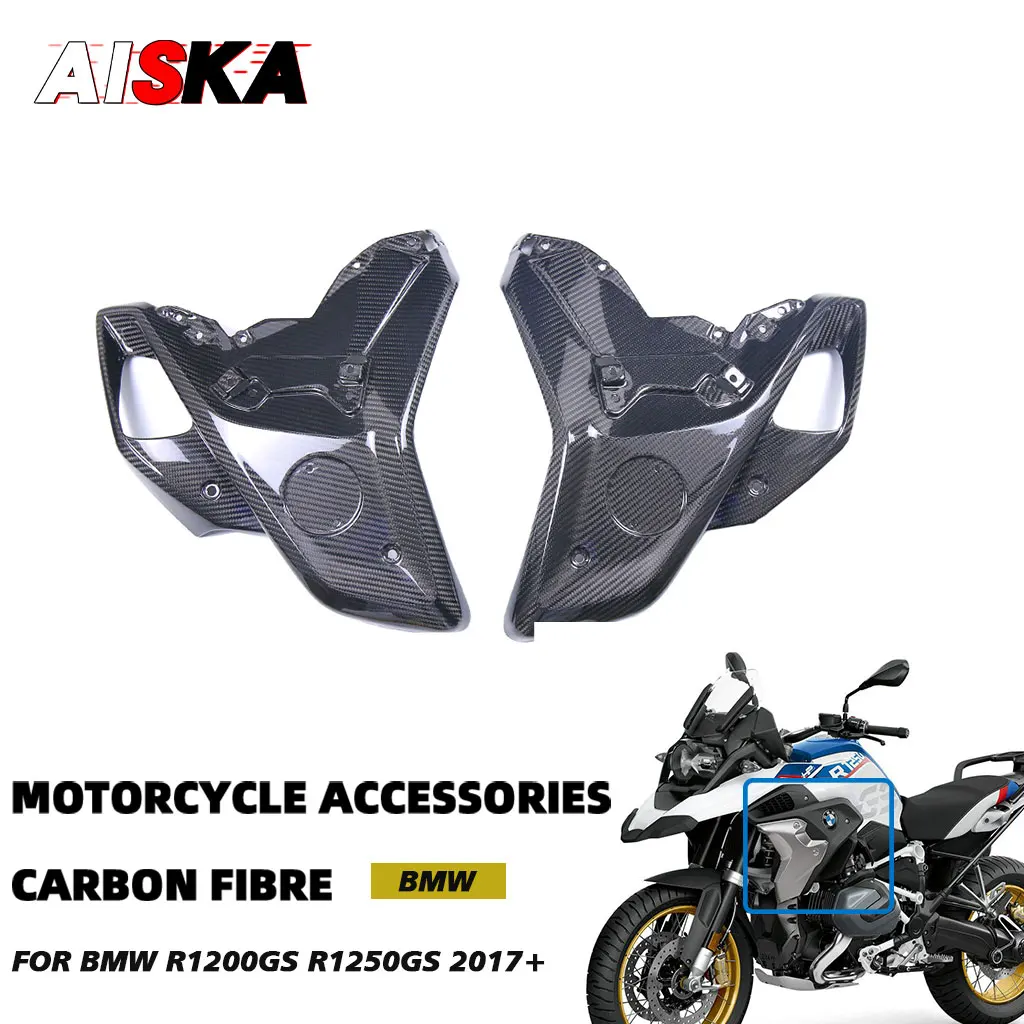 Motorcycle Tank Side Panels For BMW R1200GS R1250GS 2017 2018 - 2022 2023 3K Carbon Fiber Frame Cover Protector Side Fairing Kit