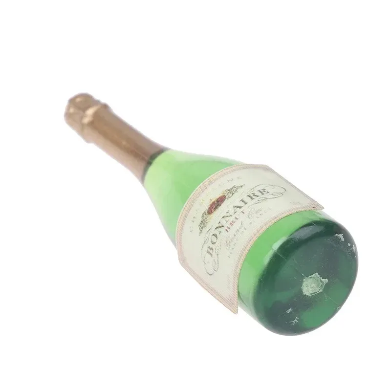 جديد 2 قطعة دمية مصغرة الزجاج زجاجات الشمبانيا الزجاج زجاجات الخمور النبيذ الصغير شرب لباربي Blyth دمى المطبخ لعبة