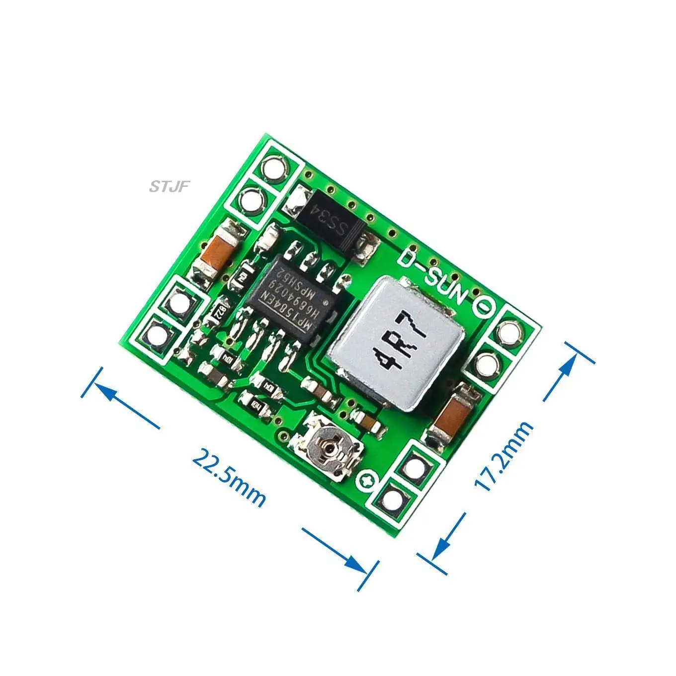 Bardzo mały rozmiar moduł zasilacza DC-DC Step Down MP1584EN 3A regulowany konwerter Buck dla Arduino wymień LM2596