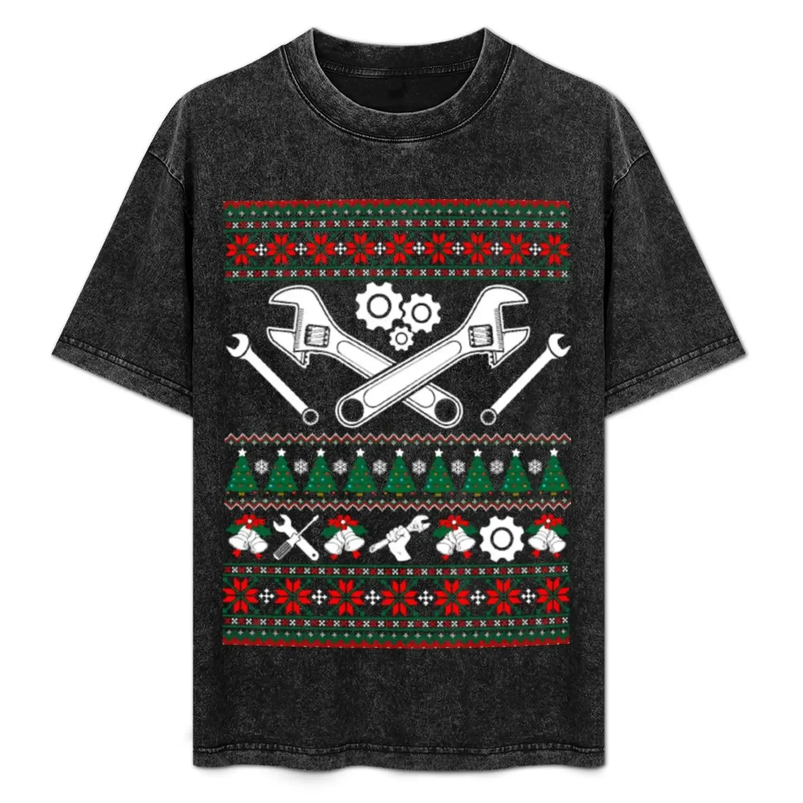 

Merry Mechanic Ugly Christmas Sweater Funny Tshirt T-Shirt cute clothes blacks mens t shirts casual stylish