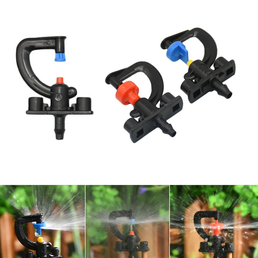 

180 360 Degree Rotating Micro Sprinkler Nozzle G-Type Hanging Nozzle For Garden Greenhouse Irrigation