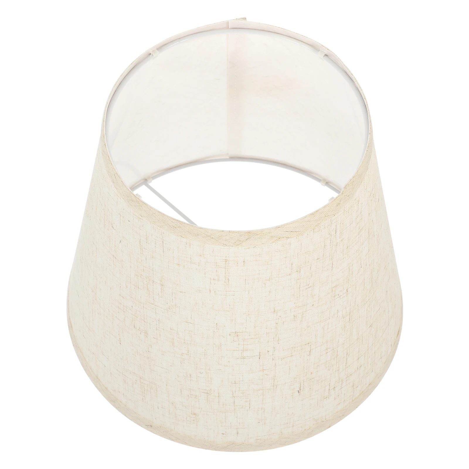 

Linen Lampshade 1 Grey E14 Retro Decor Half Round Cloth Table Lamp Shades Fabric Cover Bedroom Living Room Replacement