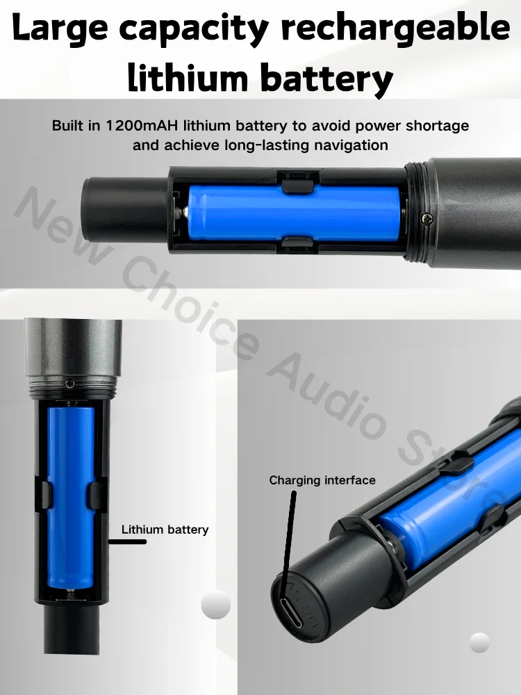 ميكروفون لاسلكي جيد UHF تردد ثابت 4 قنوات ميكروفون محمول للحفلات كاريوكي اجتماع عرض الكنيسة المهنية