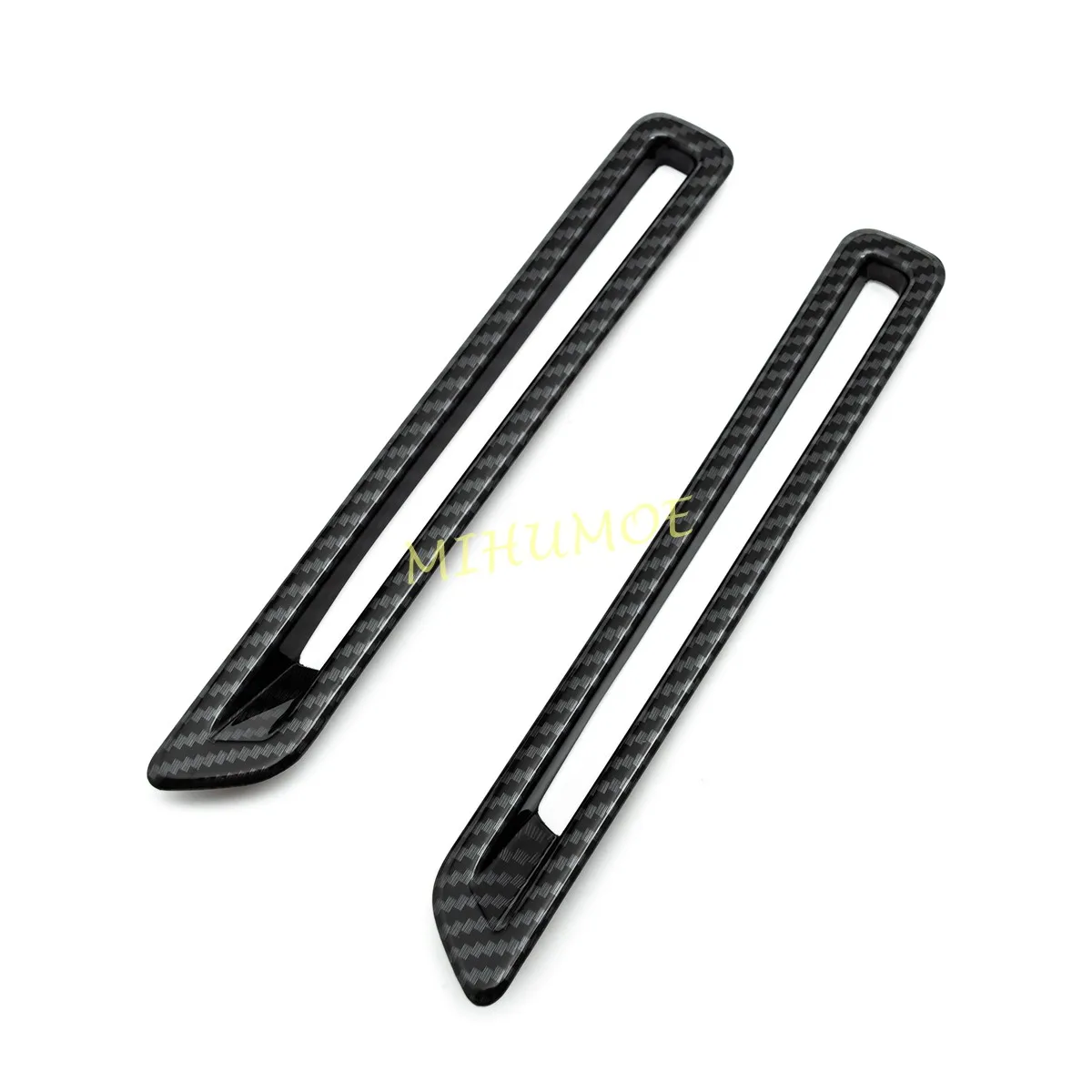 ل 2019-2025 لكزس ES 250 300h 350 ألياف الكربون الداخلية الباب منفذ تنفيس الهواء غطاء الكسوة اكسسوارات 2024 2023 2022 2021 2020 #3