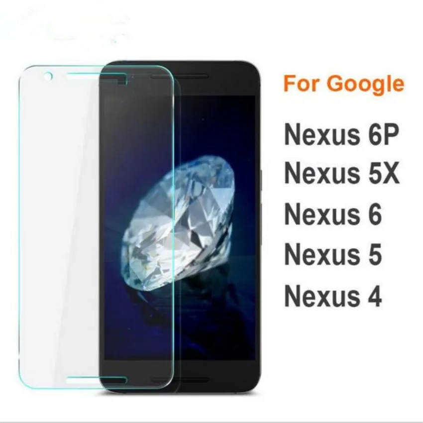 2pcs safety ultra-thin 0.3mm tempered glass screen protector for lg google nexus 4 5 5x 6p 6 protective film guard verre glass