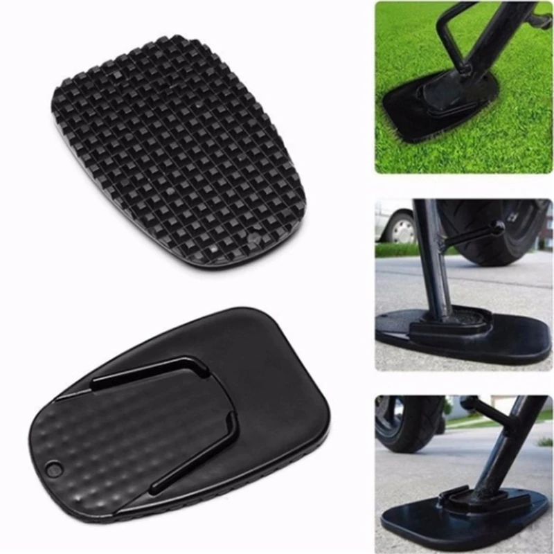 Universal Motorcycle Foot Pads Side Bracket Support Pads Side Stand Extension Foot Pad Monopod Support Pads Motorbike