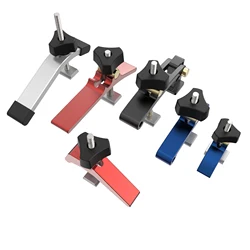 Quick Acting Hold Down Clamp Aluminum Alloy 30 45 T-Slot Miter T-Track Clamp Set for Woodworking Tool Table Workbench