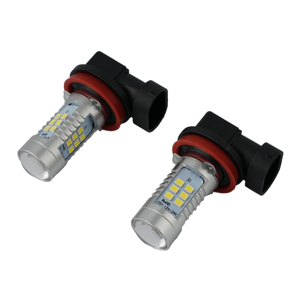 for durable New Practical Fog Light Bulb Super Bright 2835 COB 2X 6000K White H9 High Power LED Replacement 2000LM