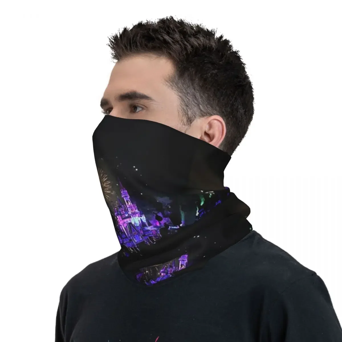 Een zomer van vuurwerk Bandana Nekhoes Gedrukte magische sjaal Warme hoofddeksels Fietsen Unisex Volwassen Winter