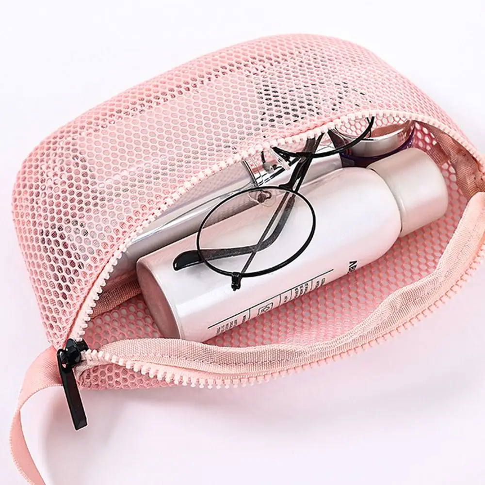 Hollow Out Mesh Waist Bag Zipper See Through Travel Fanny Packs Adjustable Large Capacity Hip Belt Bag for Sport Fishing