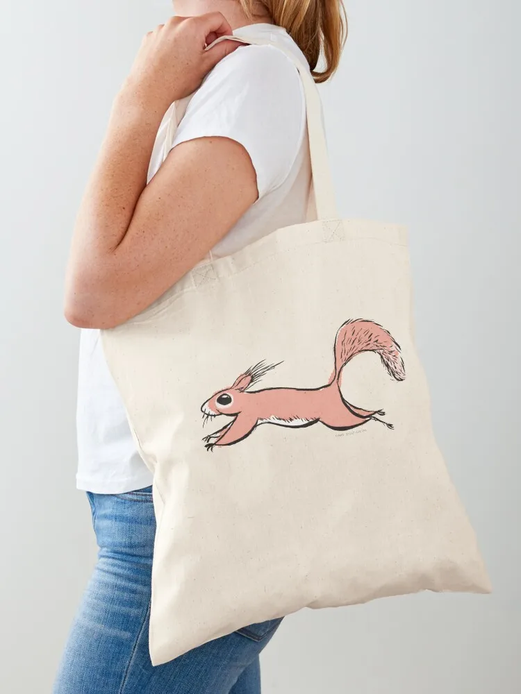 

Red Squirrel Tote Bag handbag Canvas shoulder bag shopper bag woman