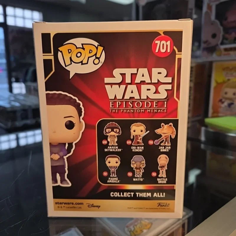 Original Funko POP Star Wars Season 10 Padme Amidala Sitting on Throne Vinyl Figure Trendy Collectible Ornament Toy Gift view 3