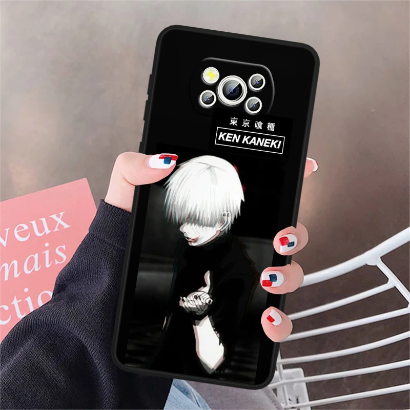 Anime T-tokyo G-ghoul Cool For POCO X6 M6 C55 C50 C40 C3 F5 F4 F3 M6 M5 M4 4G 5G GT Pro Silicone Black Phone Case