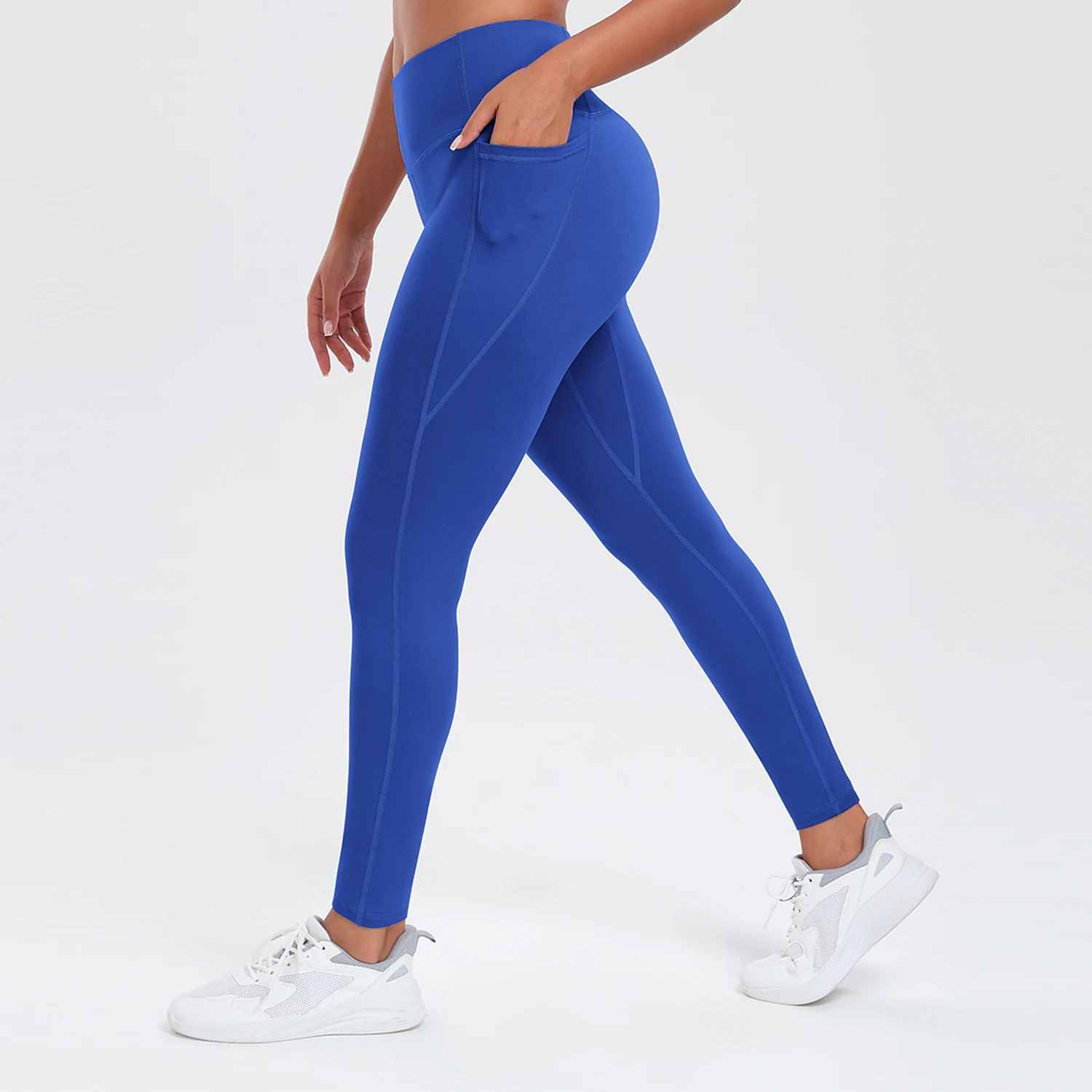 Women Yoga Pants with Pockets Butt Lifting Tummy Control Sports Leggings High Waist Fitness Tights Gym Clothing Sportswer image 6