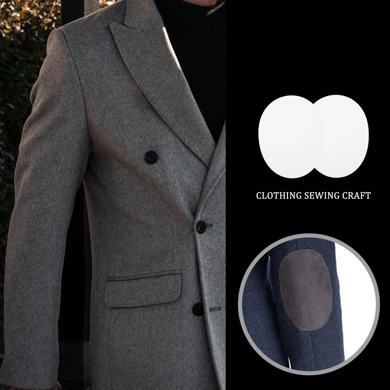 

1Pair Oval Patches for Clothes Ironing Repair Patch Suitable Skirt Bag Hat Shoe Shirt DIY Decor Applique