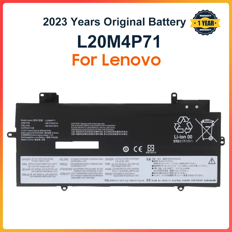 Imagem -01 - Lenovo-bateria do Portátil de Carbono Thinkpad x1 L20m4p71 L20c4p71 Gen 10 x1 Yoga 6th 7th Gen Series L20d4p71 L20l4p71 lenovo bateria do portatil de carbono thinkpad x1 l20m4p71 l20c4p71 gen 10 x1 yoga 6th 7th gen series l20d4p71 l20l4p71 01