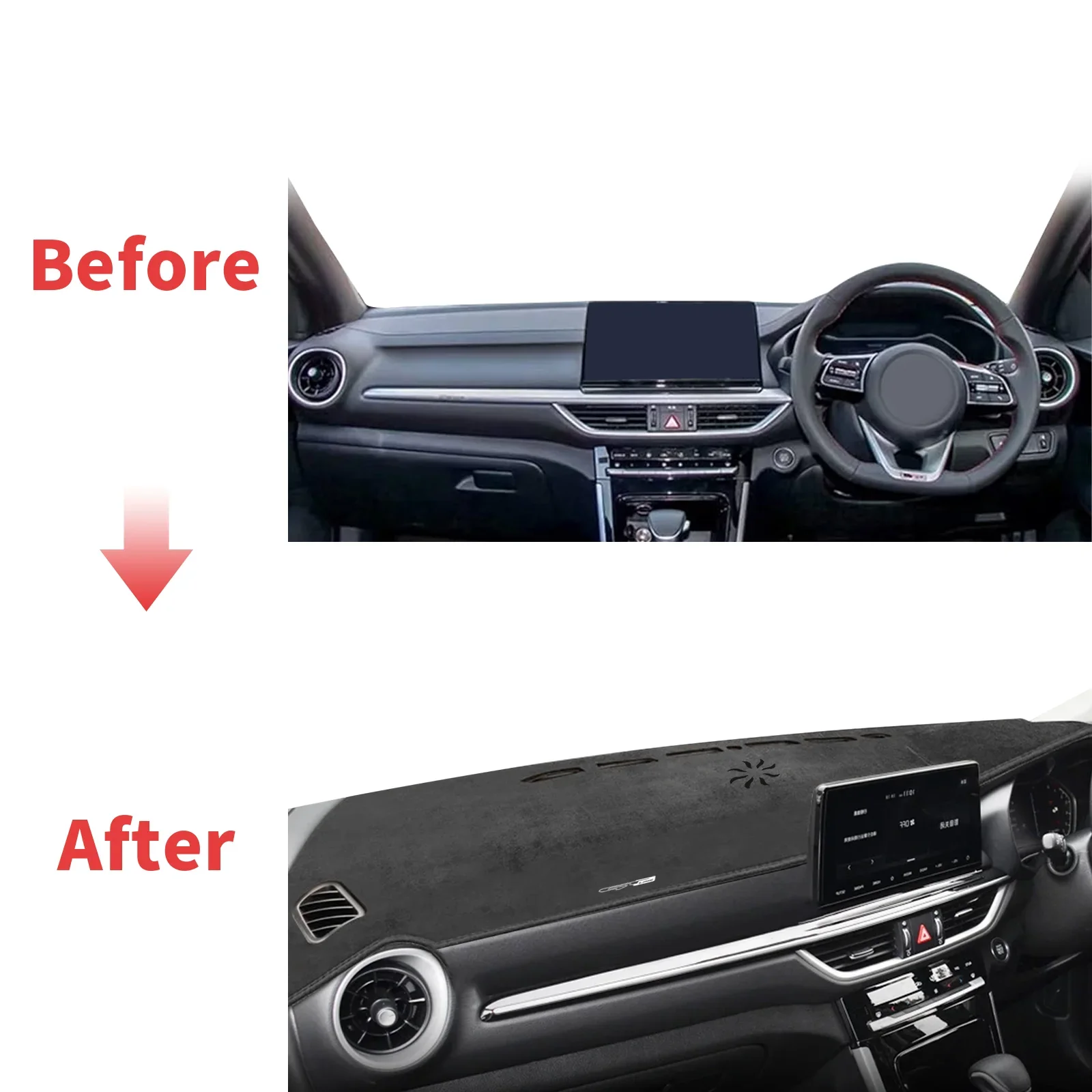 صالح لكيا سيراتو 2019 2020 2021 2022 2023 اكسسوارات السيارات داشمات غطاء لوحة القيادة وسادة داشمات ظلة السجاد الواقي #2