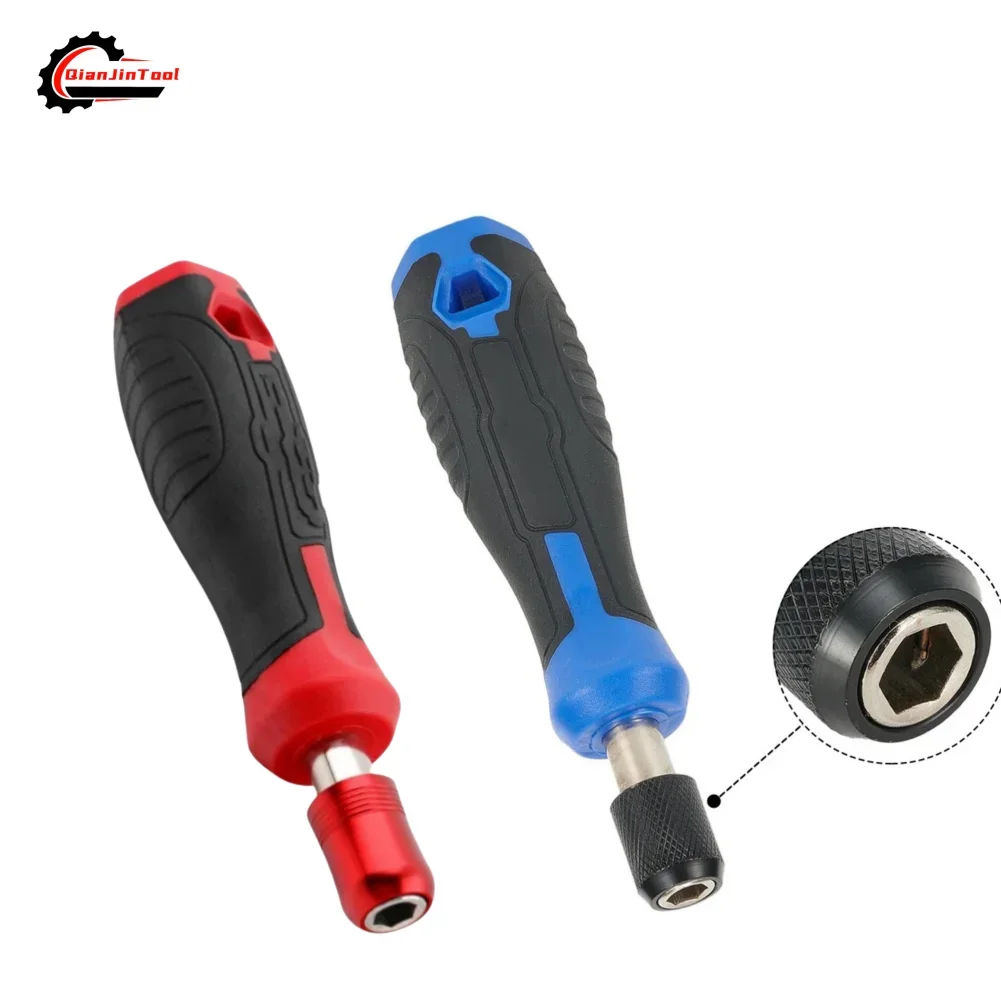 

1/4'' Hex Screwdriver Handle Magnetic Screw Driver Bit Holder Multifunctional Self-Locking Socket Wrench Bit Adapter Tool
